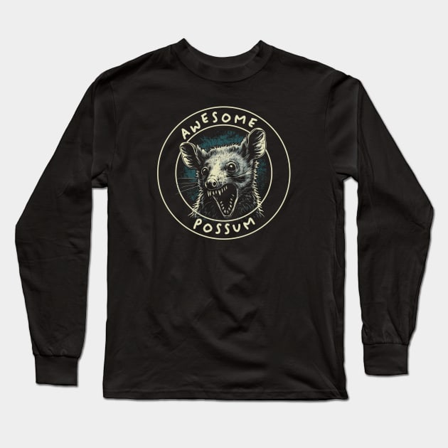 Awesome Possum Long Sleeve T-Shirt by Barn Shirt USA